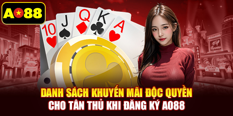 Danh sách khuyến mãi độc quyền cho tân thủ khi đăng ký AO88