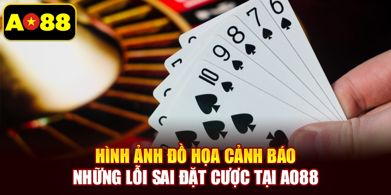 Hình ảnh đồ họa cảnh báo những lỗi sai đặt cược tại AO88